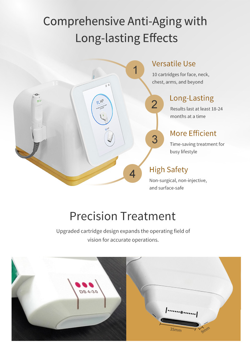 High Frequency HIFU Therapy Machine Body Face Eyes Neck Skin Tightening Wrinkle Remover Skin Rejuvenation Anti-Puffiness
