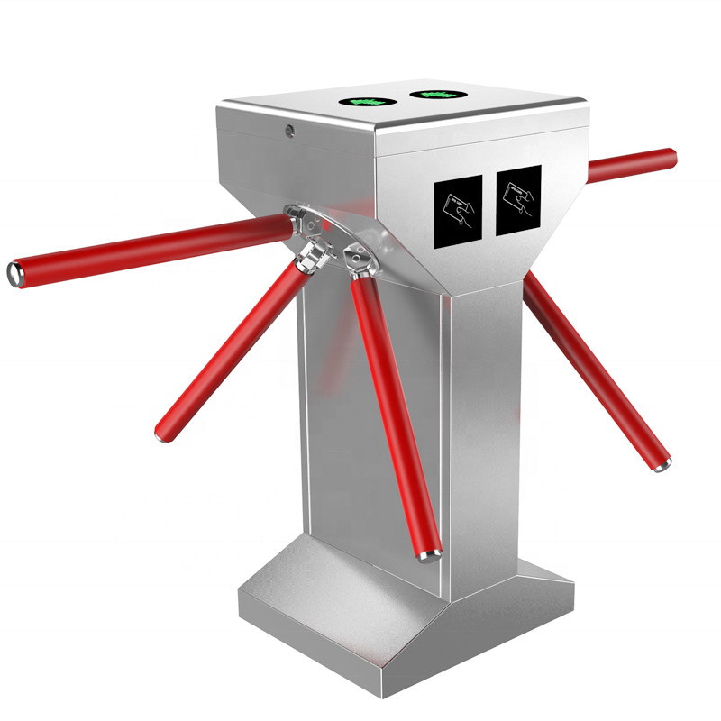 RS485 Vertical Tripod Turnstile Gate Working Environment Indoors Or Outdoors With Shed