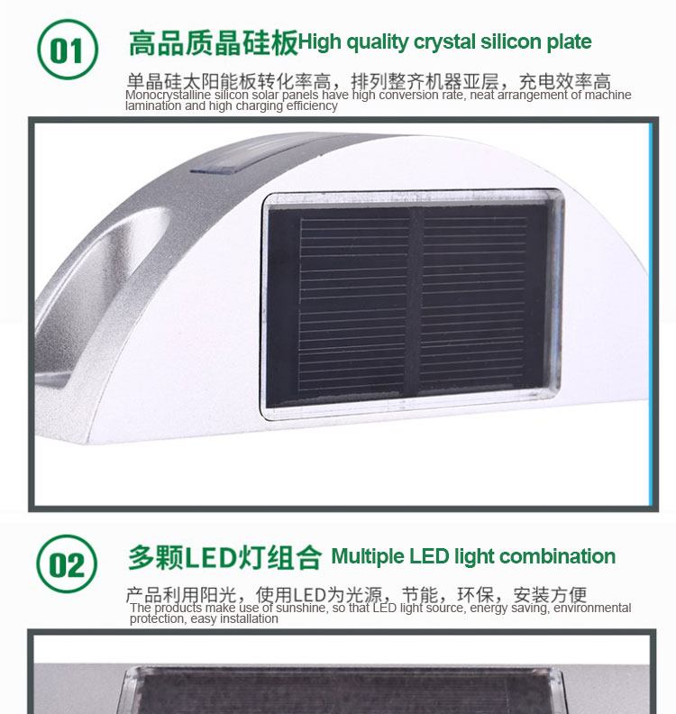 High Visible Aluminum LED Solar Driveway Reflectors Road Studs For Road Marking