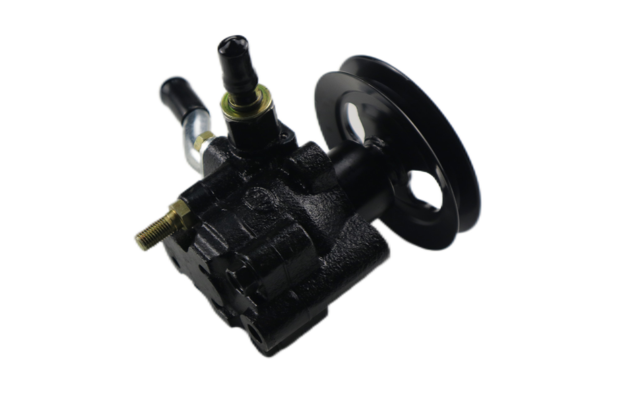 Black Isuzu Chassis Parts TFR17 4ZE1 Car Power Steering Pump 8971040201
