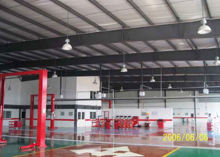 Steel Framing Car Showroom Building Exhibition Hall With Glass Curtain
