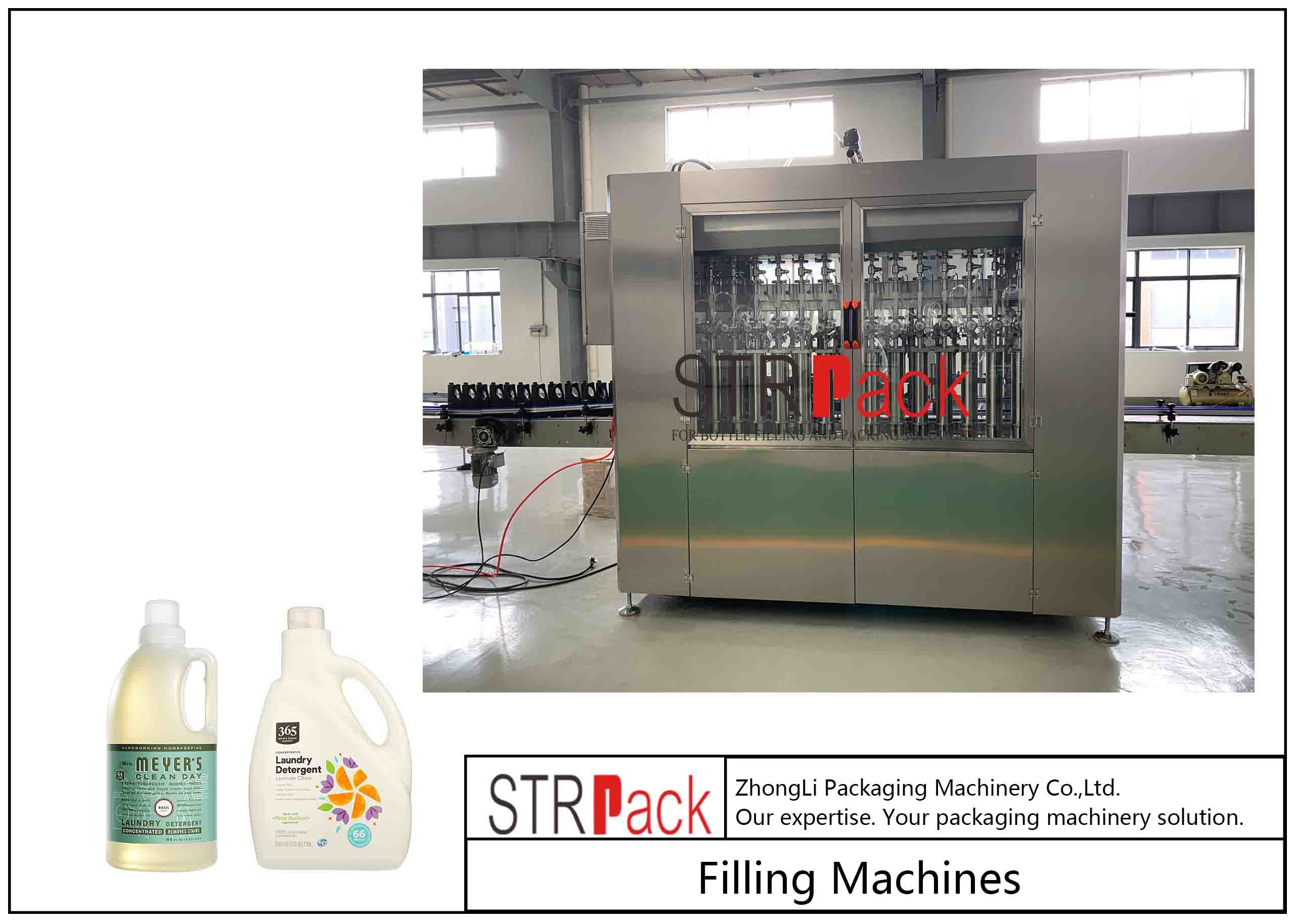 Linear Type Automatic Chemical Liquid Filling Machine Customized Weight Wide Range