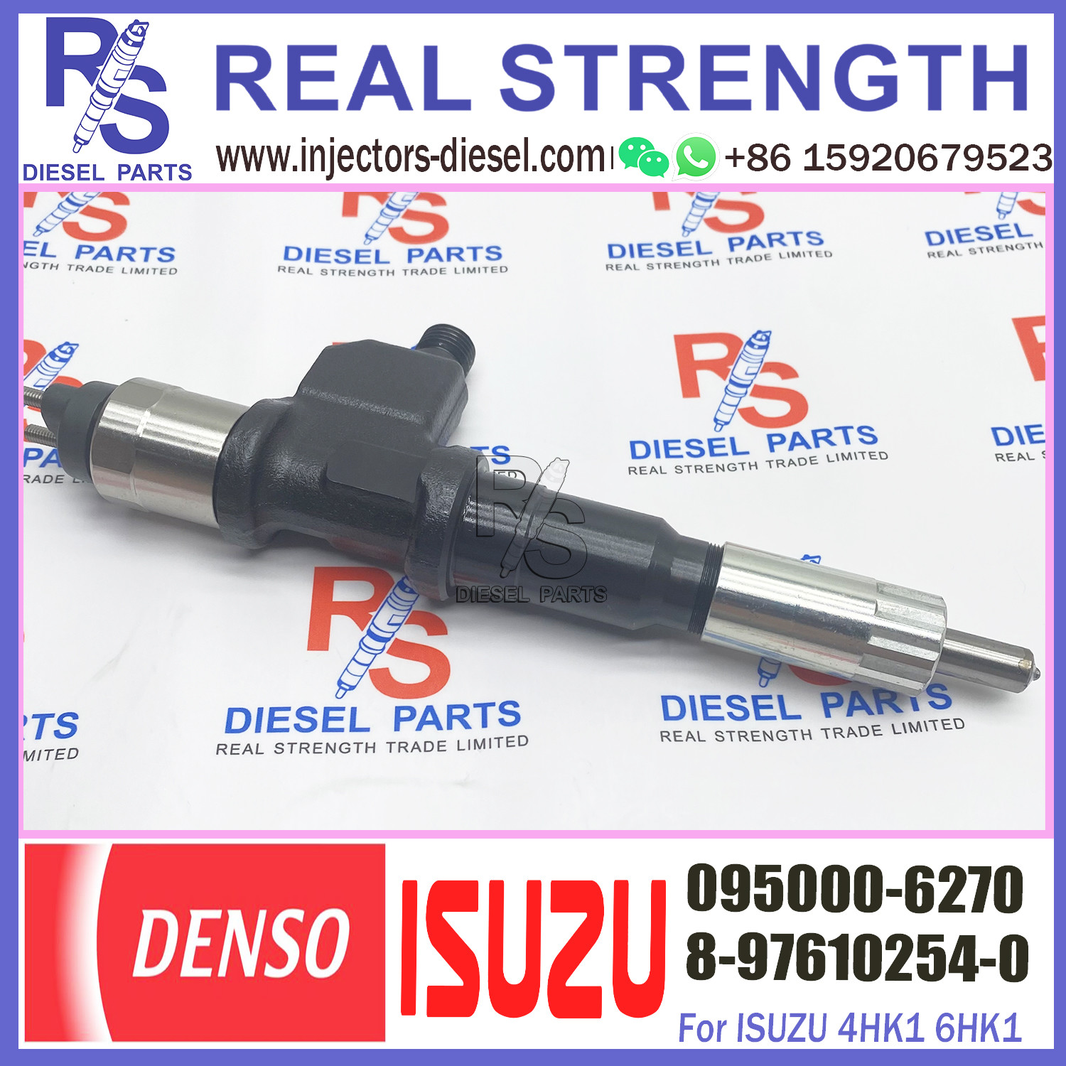 Original fuel injector 095000-6270 for common rail diesel engine injection nozzle 8-97610254-0