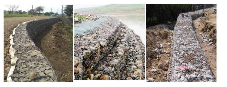 2x1x1m Galvanized Wire 4.0mm Woven Gabion Baskets 8