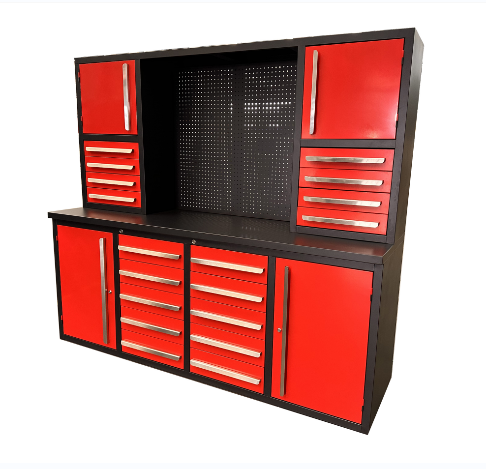 Optional Drawers and Tool Cabinet Included Cold Rolled Steel Workbench for Your Store