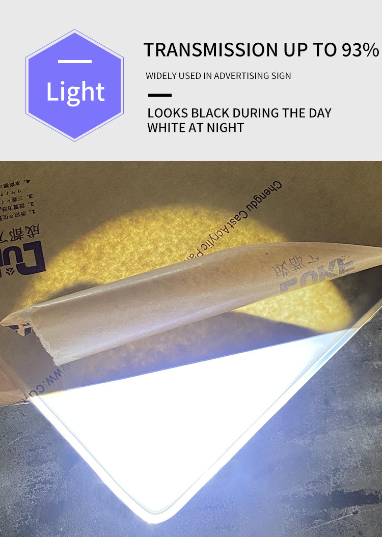 Day And Night Black And White Blue And White Cast Acrylic Sheet