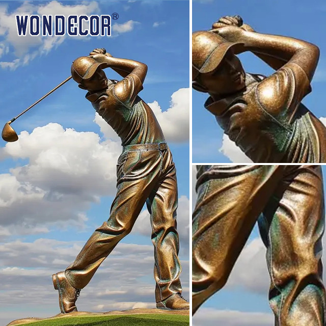 Outdoor Bronze Large Realistic Life Size 3D 2D Letter Sculpture