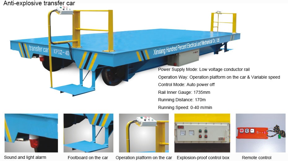 25t DC motor self driven rail guided vehicle for Thailand Mould Transportation