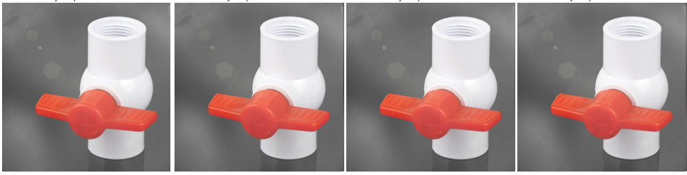 Socket/Thread End PVC Compact Ball Valve with Plastic Handles
