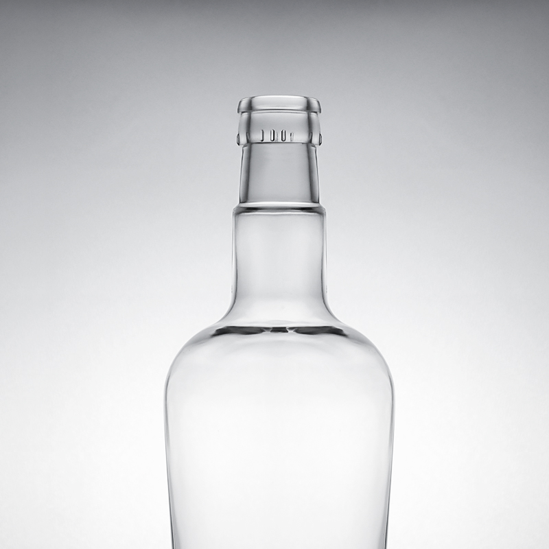 Unique Sealing Type Cork 750ml High Flint Glass Bottle for Gin Rum Champagne Brandy Whisky