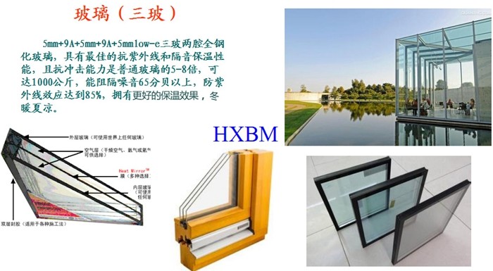 Toughened Glass Wooden French Windows And Doors German hardware Strong Temperature Resistance