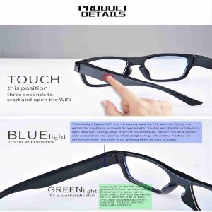 WIFI Live Streaming Wearable Smart Glasses Internet P2P Global Connection