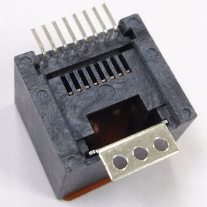  rj 45 8p8c smt smd connector single port modular jack modular vertical surface mount unshielded reel packing Manufactures