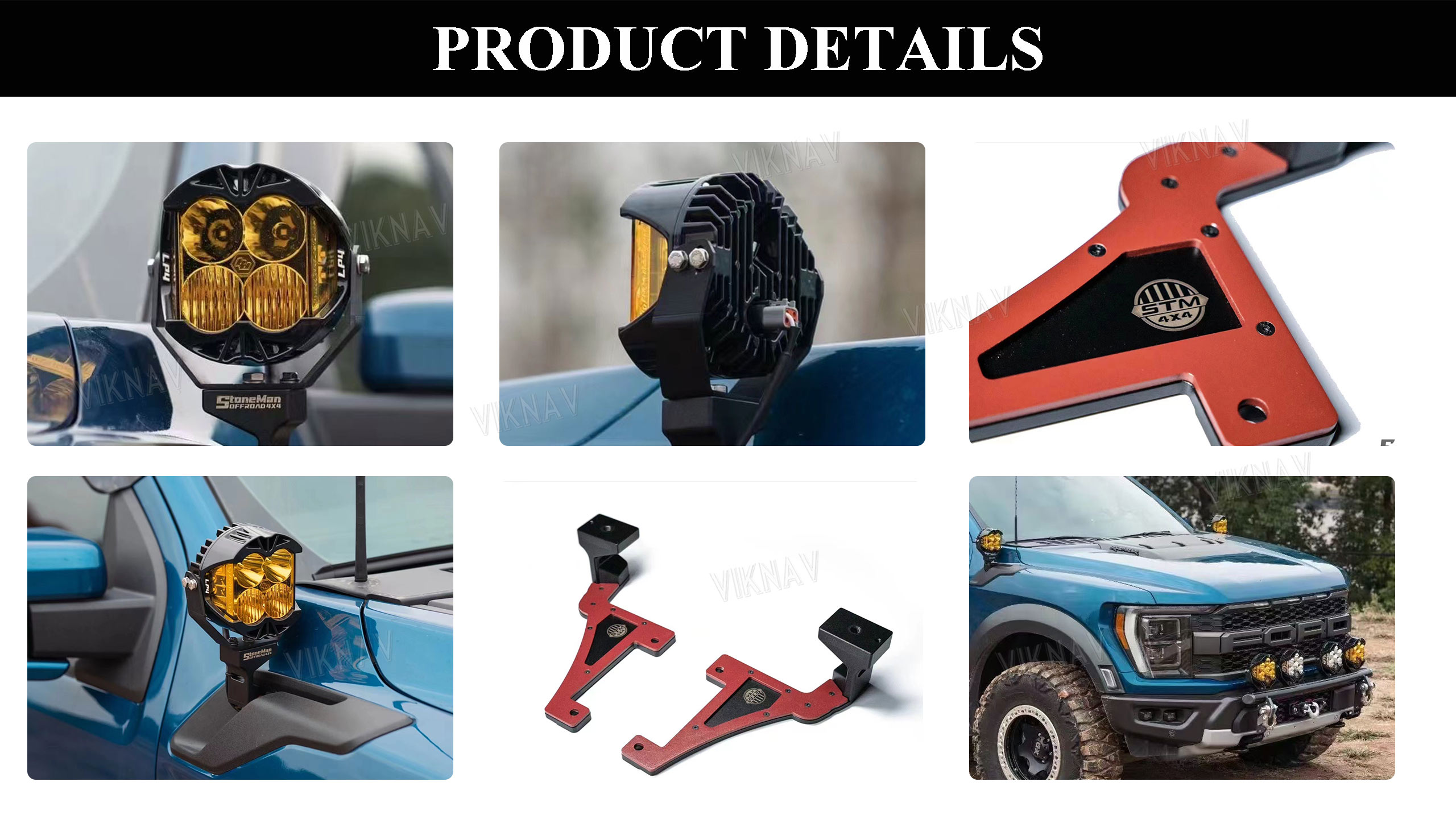 2021-2024 Ford Raptor F150 Commercial Truck Fenders AP Light Mount Side Marker