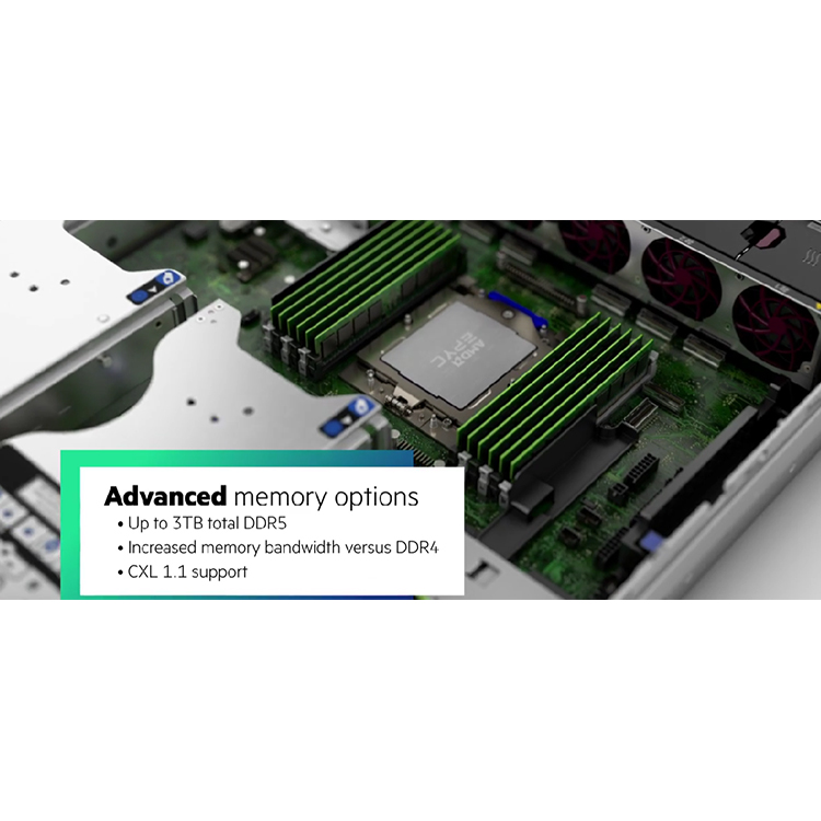 HPE DL345 Gen11 Rack Server AMD EPYC 9124 Processor NO HDD/NO SSD Included in Package