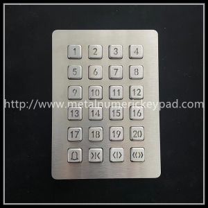 ODM 24 Key Backlit Numeric Keyboard Access Control Digital Metal Keyboard