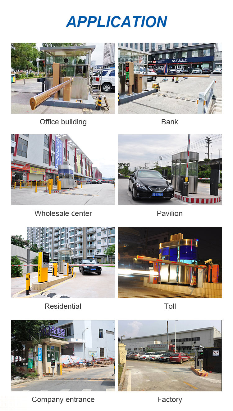 DC Motor Automatic Boom Barrier System Gate For Parking Lot Management System