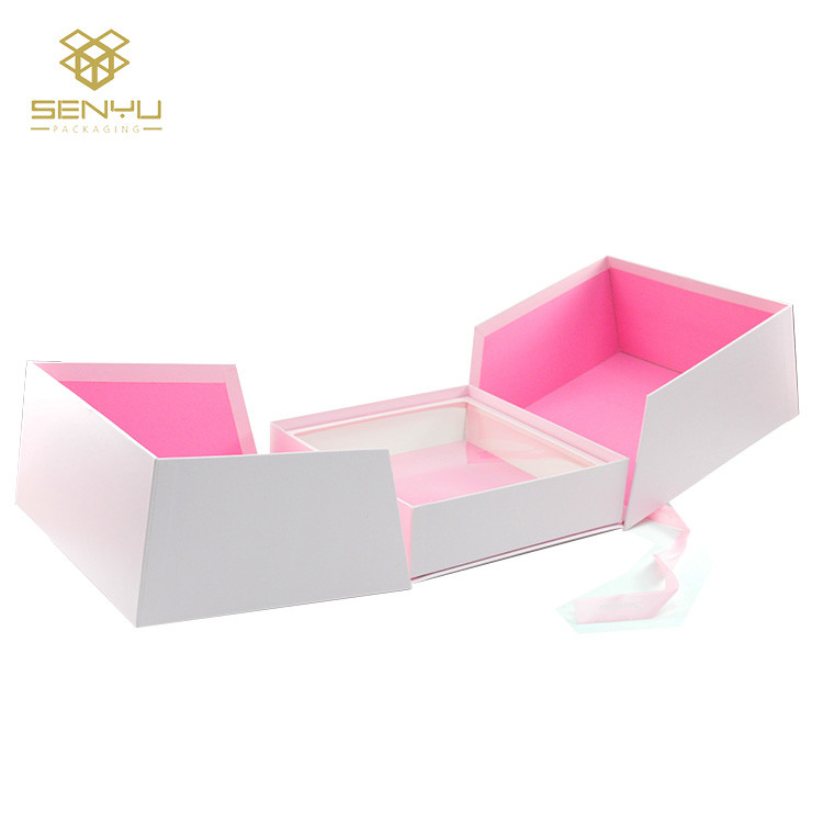 Fashion Wedding Ring Custom Paper Packaging Box Necklace Jewelry Display Case