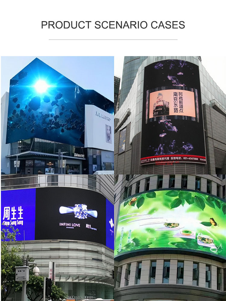 Giant LED Display Screen for Concerts and Events Transparent Rental Curved Video Wall
