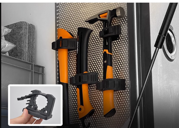 Off-road Camping Accessories Rubber Clamps for Shovel Axe Storage