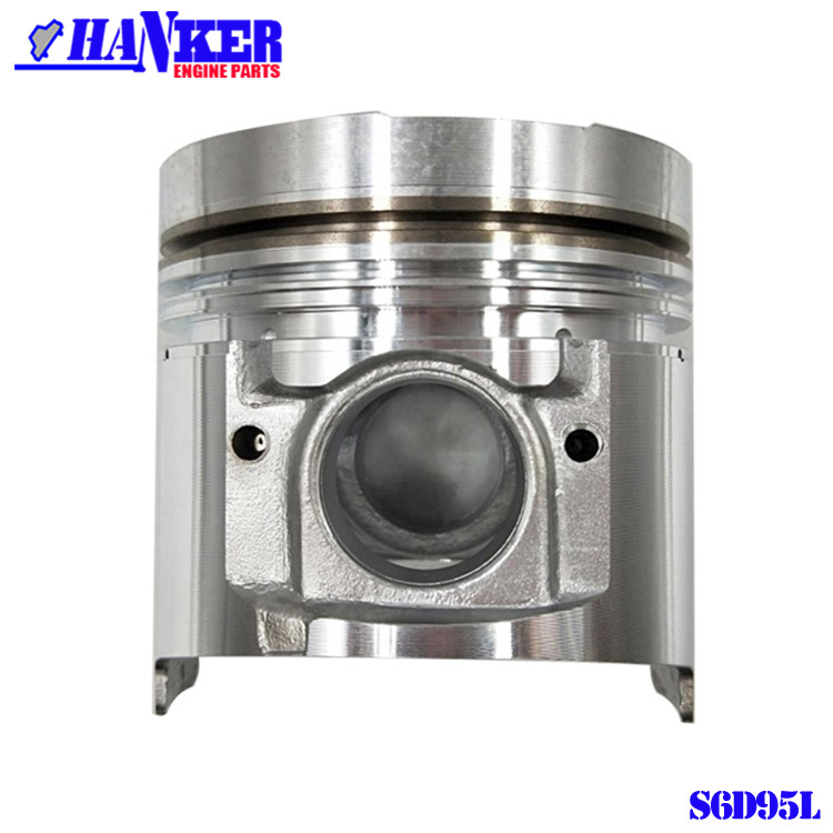 6207-31-2180 Komatsu S6D95L Excavator Engine Piston With Pin Clips