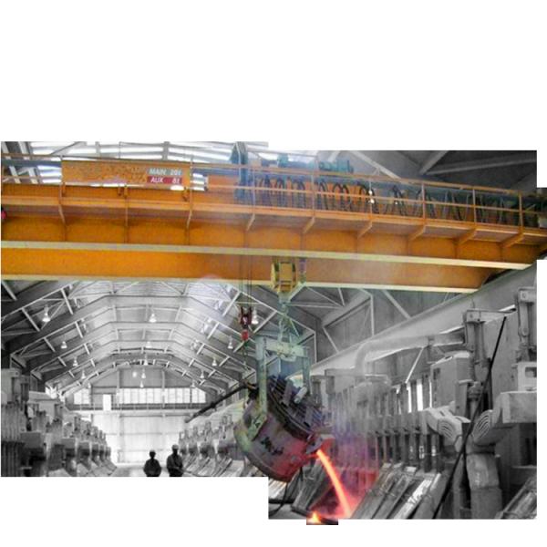 16 Ton Electric Overhead Traveling Casting Foundry Crane Cabin Control Double