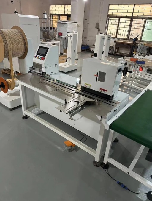 Twin Ring Spiral Wire O Spool Roll Cutting And Binding Machine Equipment For Large Notebook