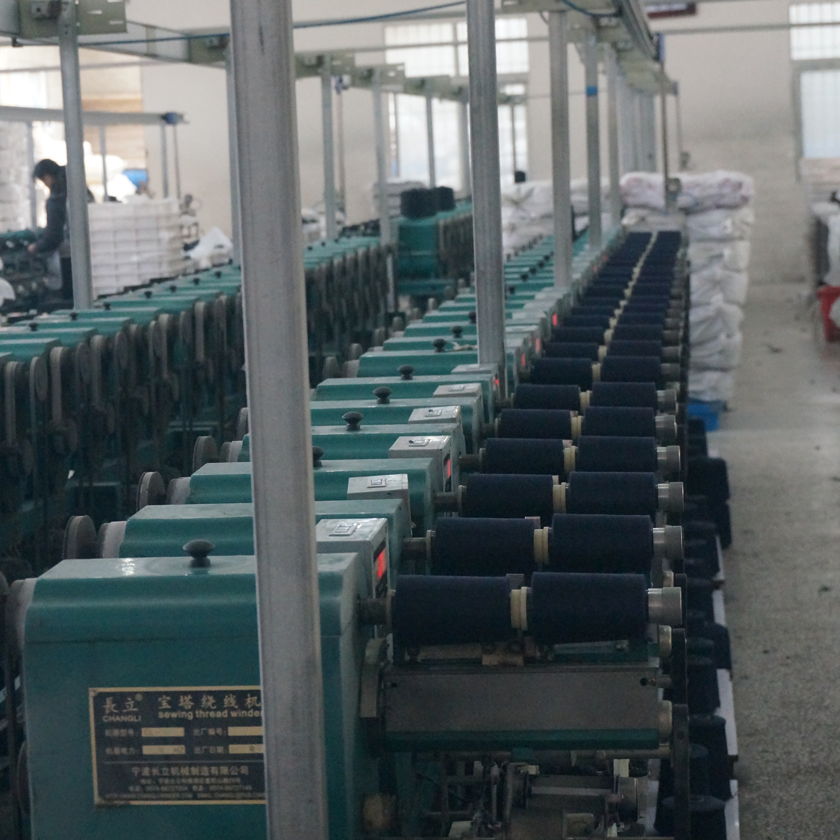 OEKO -TEX Polyester Spun Yarn , multicolor sewing thread 3000y-8000y