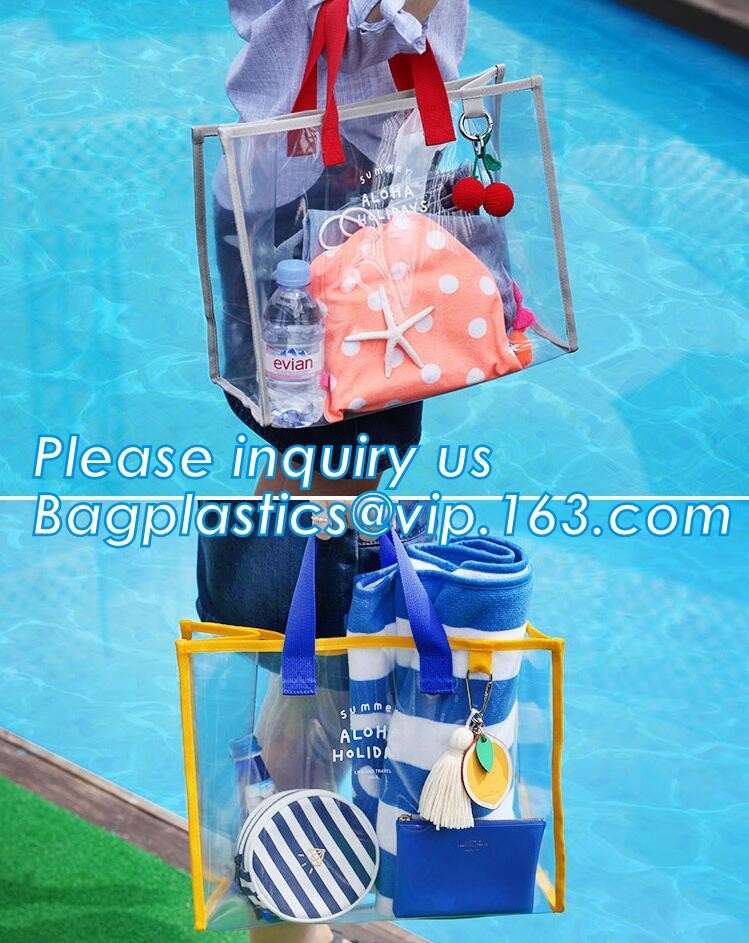 Men Lady Biodegradable Shopping Bags Sling Shoulder PVC Crossbody