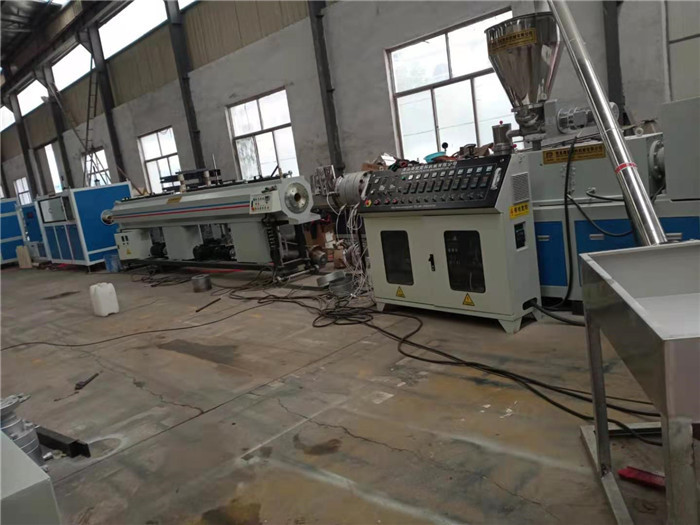 50mm To 160mm PVC Pipe Production Line, Conical Twin Screw Plastic Pipe Extruder