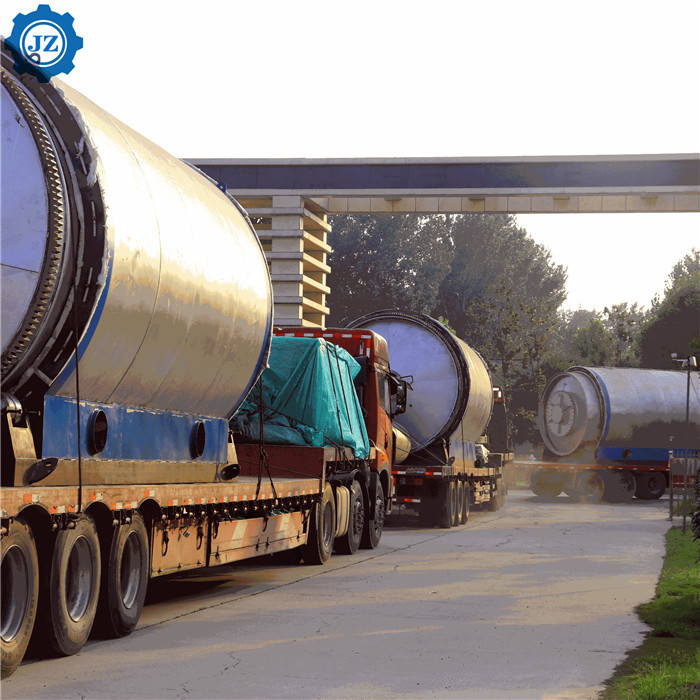 20T Fully Continuous Waste Tire Plastic Pyrolysis Plant For Fuel Oil