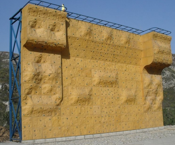 Max Capacity 100-500kg Artificial Pattern Panel Rock Climbing Walls for Adventure Park