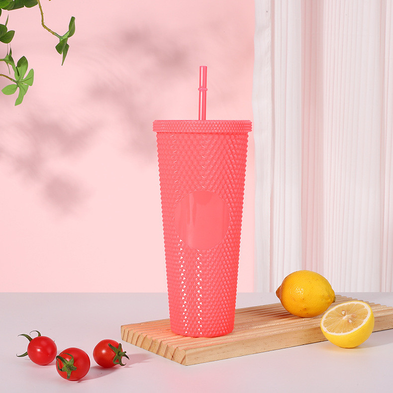 24oz Harvest Gradient Grid Cold Cup Tumbler Budget-Friendly