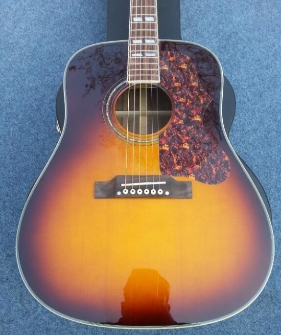 Sunburst Chibson G45 acoustic guitar classic twin rhombic inlays rosewood body G45 electric acoustic guitar