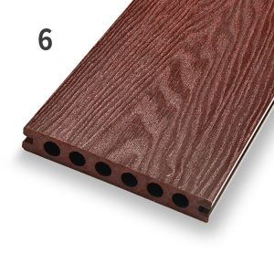 3D WPC Wood Plastic Composite Decking Boards Multi dimensional