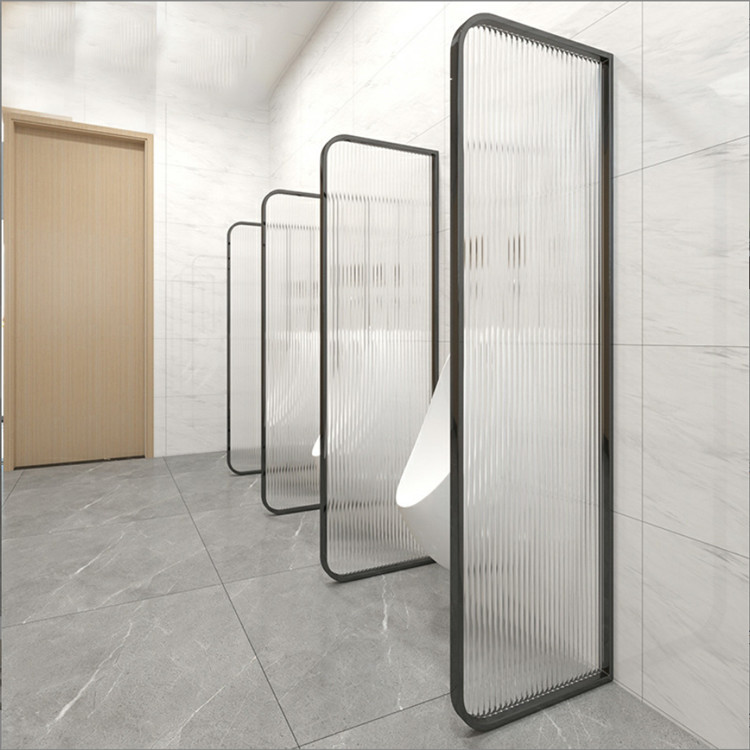 Flat Edge Patterned Tempered Glass For Hotel Screen Partition and Shower Enclousures