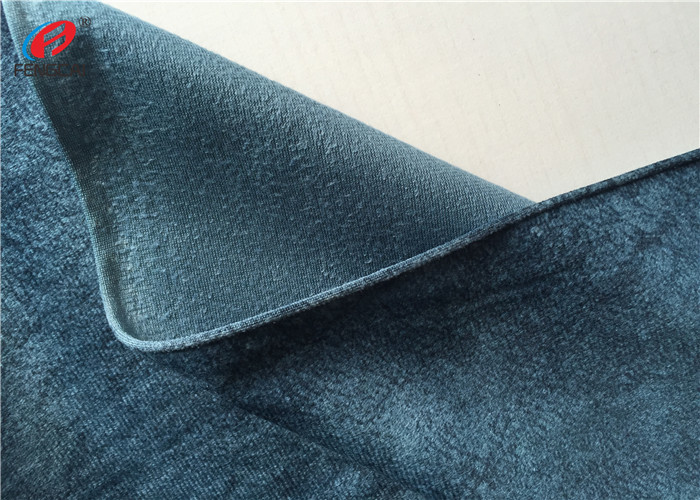 Sofa Curtain 100% Polyester Knitted Fabric , Velour Upholstery Fabric Eco Friendly