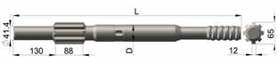 High Performance Furukawa HD709RP Shank Adapter for hydraulic and pleumatic rigs