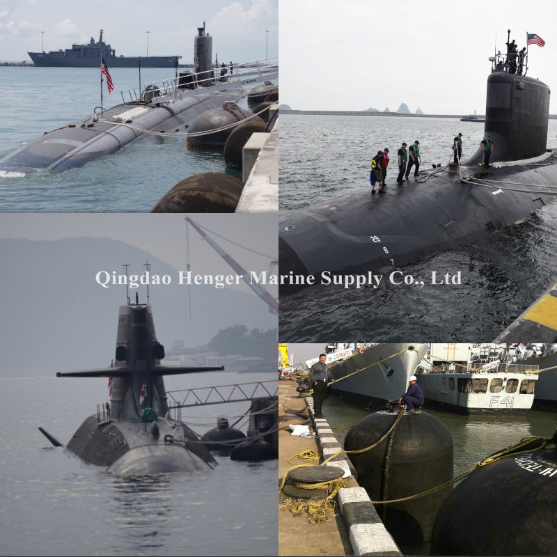 Water Level Adjustable Pneumatic Hydro Fenders For Submarine Docking