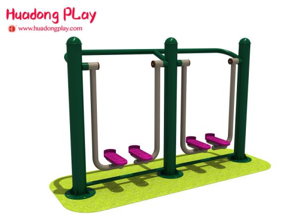 Two Person Stationary Open Air Fitness Equipment With Ground Stroller 180*40