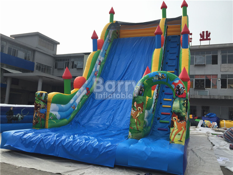 11X6X9m Commercial Inflatable Slide , PVC Tarpaulin Blow Up Jumping Castle