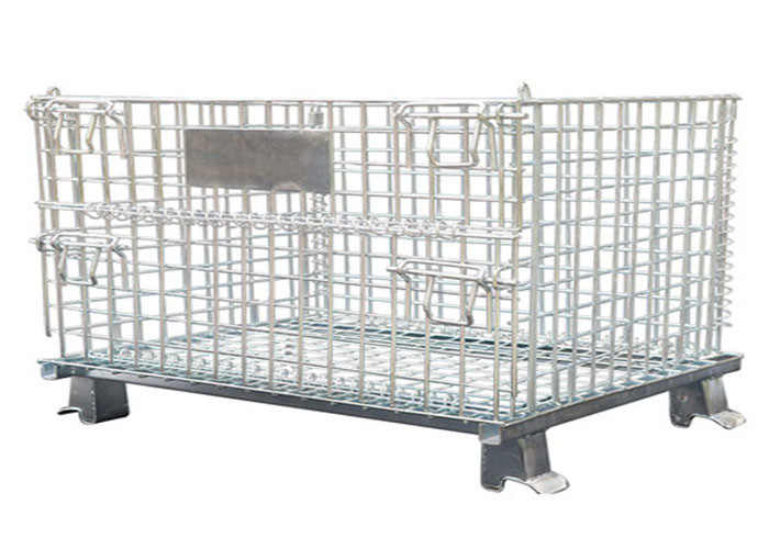 1200Kgs Metal Mesh Container , L1000mm Wire Container Storage Cages