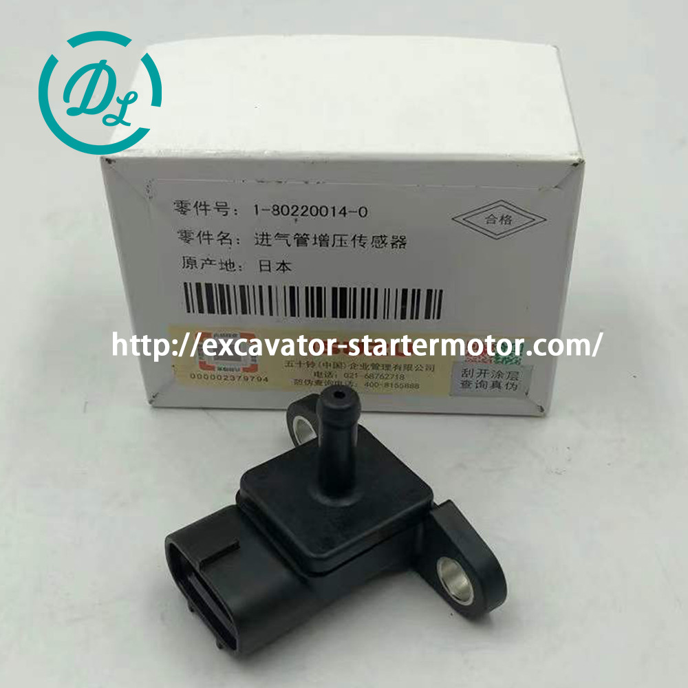 Excavator Engine Parts ISUZU Boost Sensor 1-80220014-0 079800-5550