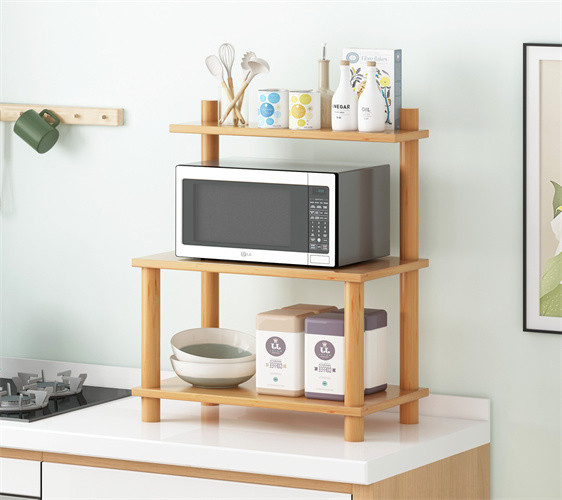 Modern White Multipurpose Kitchen Microwave Oven Storage Rack Shelving