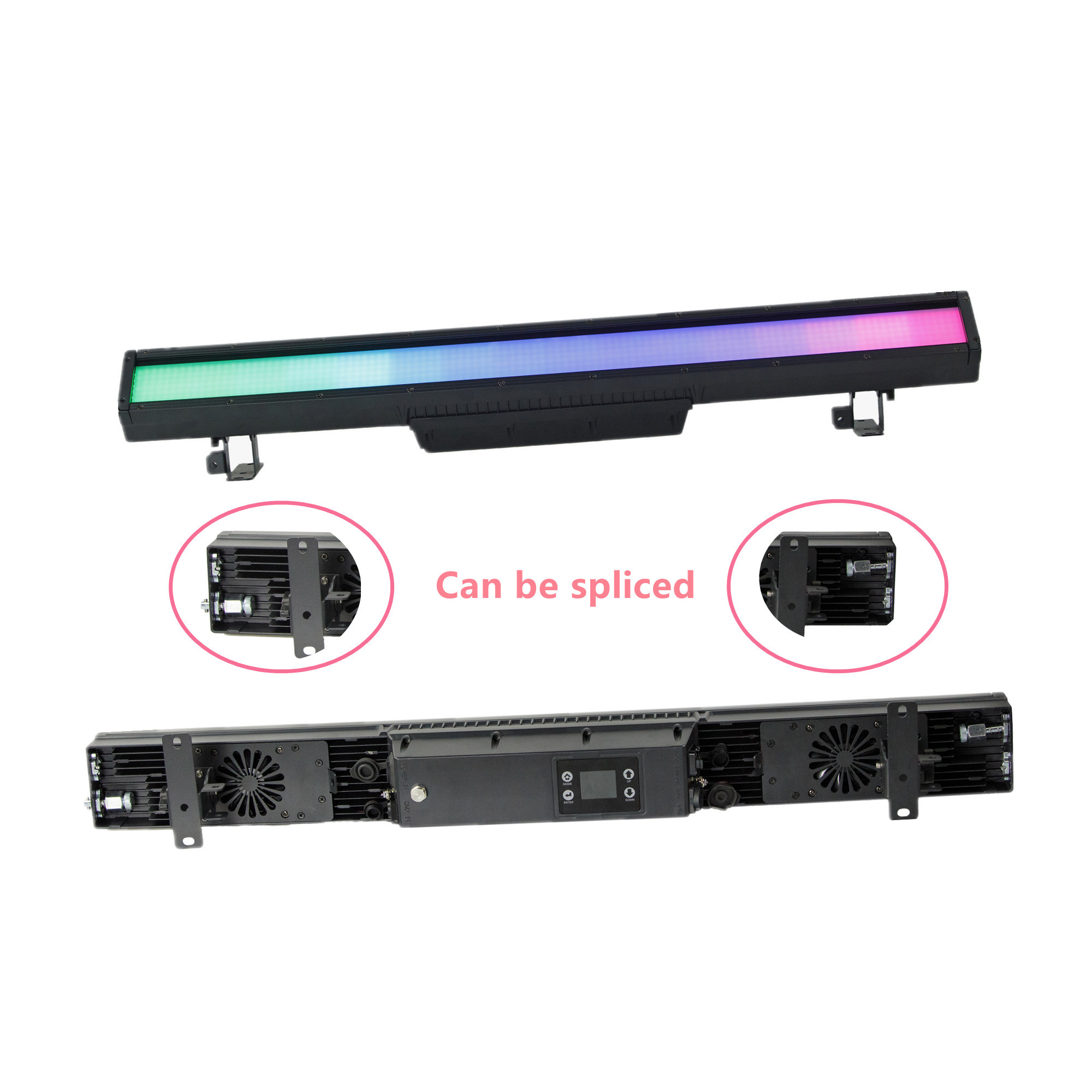 IP65 RGB CW+WW Led Stage Light With DMX Electronic Frost Pixel Wall Washer Dj Lights Bar Led Pixel Control Strobe Light