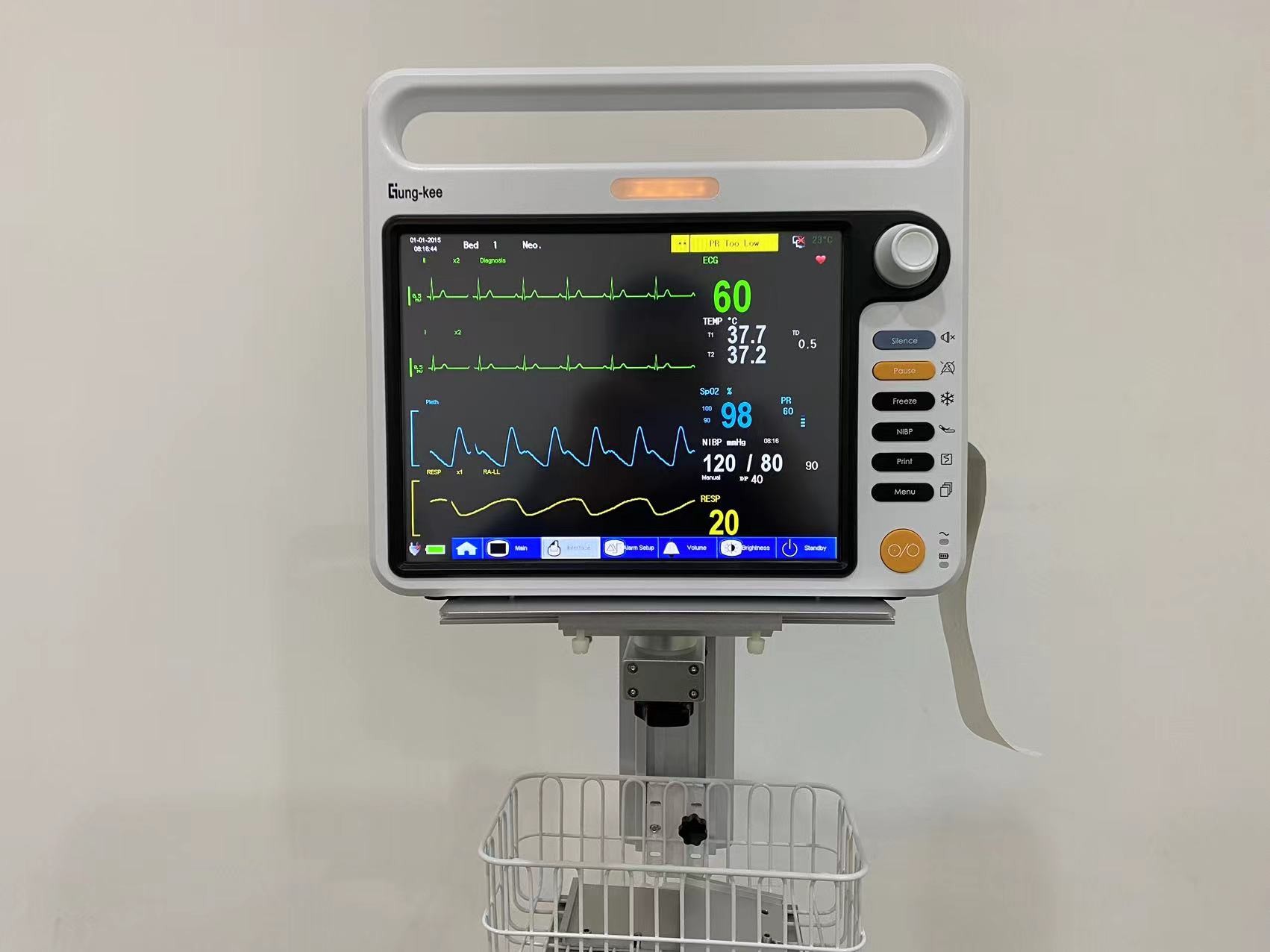 Cardiac Patient Monitor Wall Mounting Bracket With Aluminum Matieral