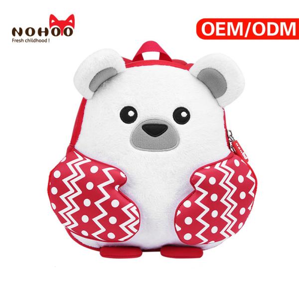 new design preschool animal backpack cartoon neoprene kids lightweight backpack