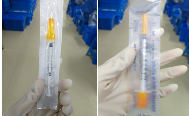 100U 50U Insulin Medical Disposable Syringe 1 Ml 0.5ml With Needle