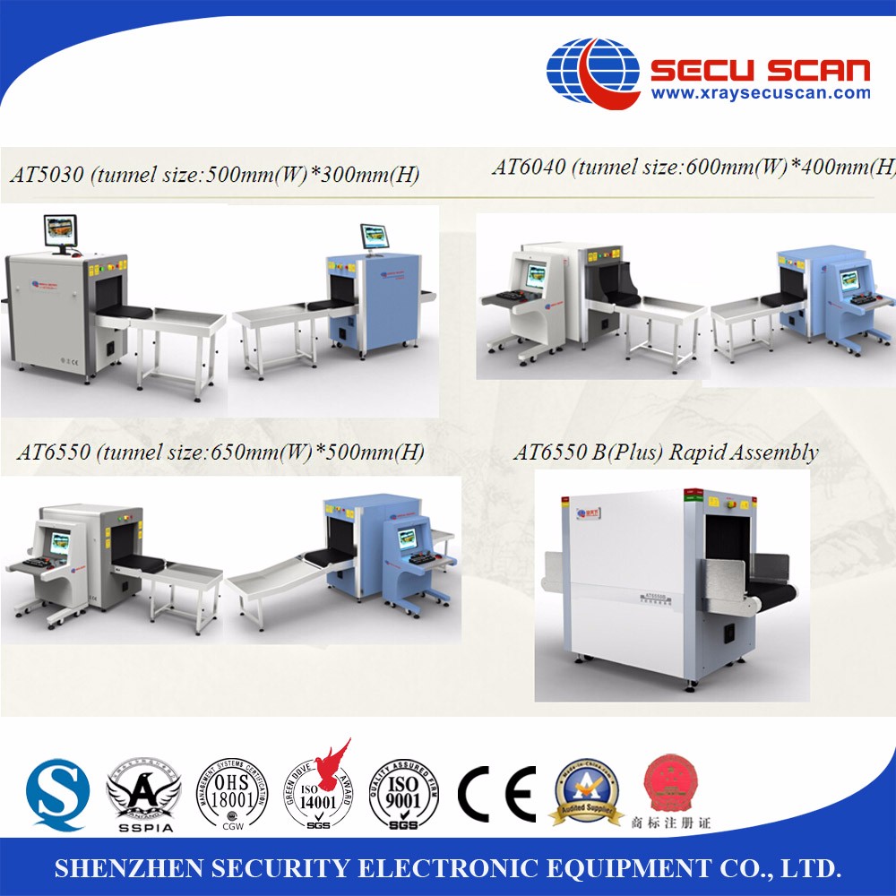 Airport security X Ray Baggage Scanner for detecting weapons , high penetration 38mm steel