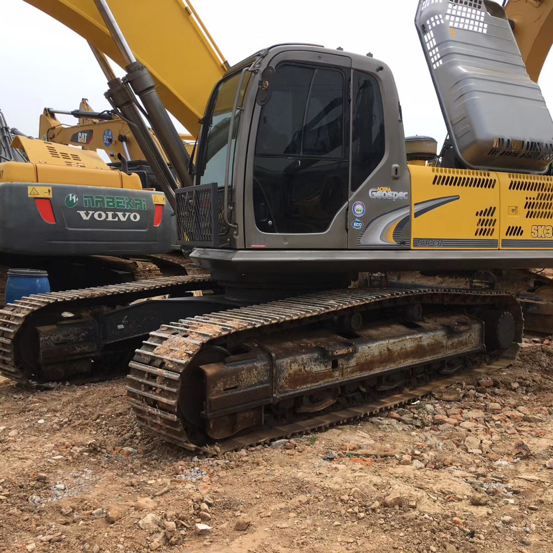 35TON Used Kobelco SK350 Crawler Excavator with 35000 KG Machine Weight
